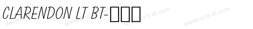 Clarendon Lt BT字体转换